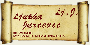 Ljupka Jurčević vizit kartica